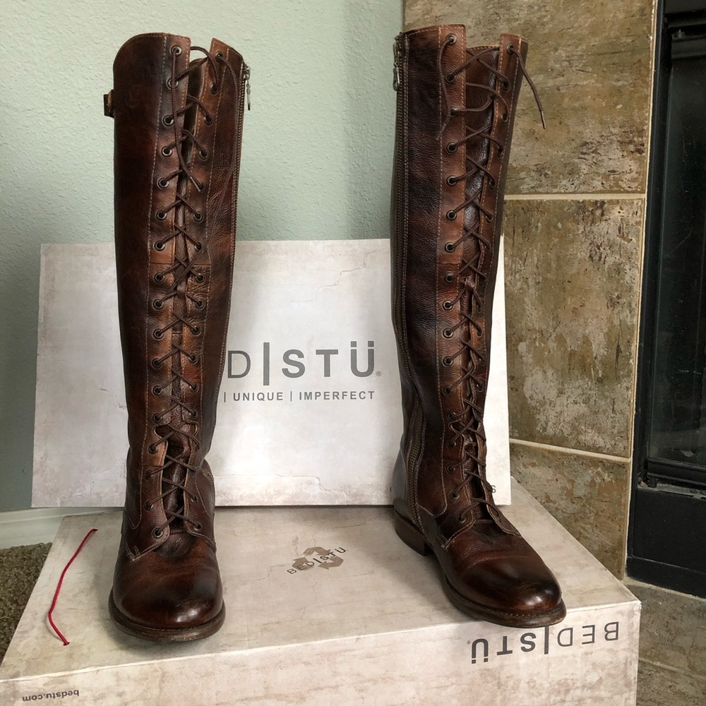 BedStü Della Lace up boots